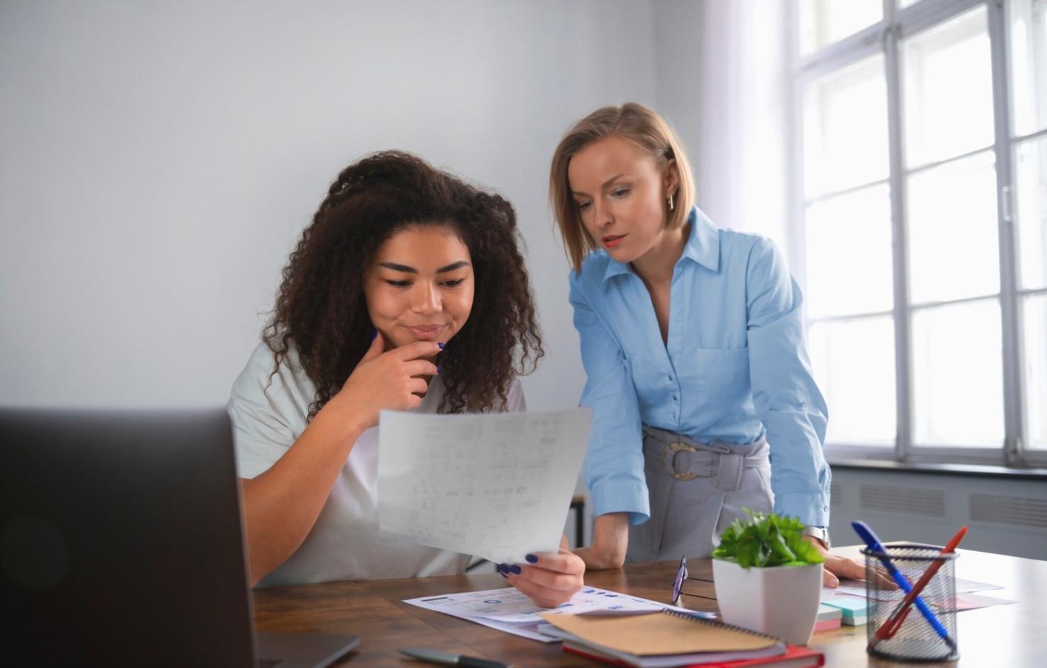 Financial planning workspace with documents and calculator